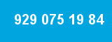 929 075 19 84 929 075 19 84